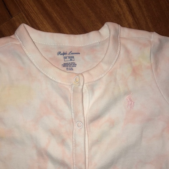 Baby girl Ralph Lauren button up onesie - Picture 2 of 5